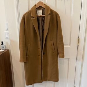 Madewell Bergen Cocoon Coat size XS classic desert